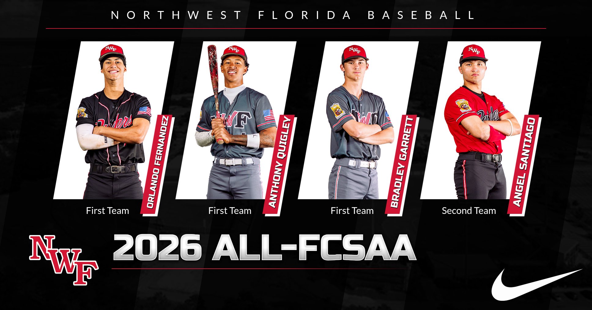 Four Raiders Earn All-FCSAA Honors
